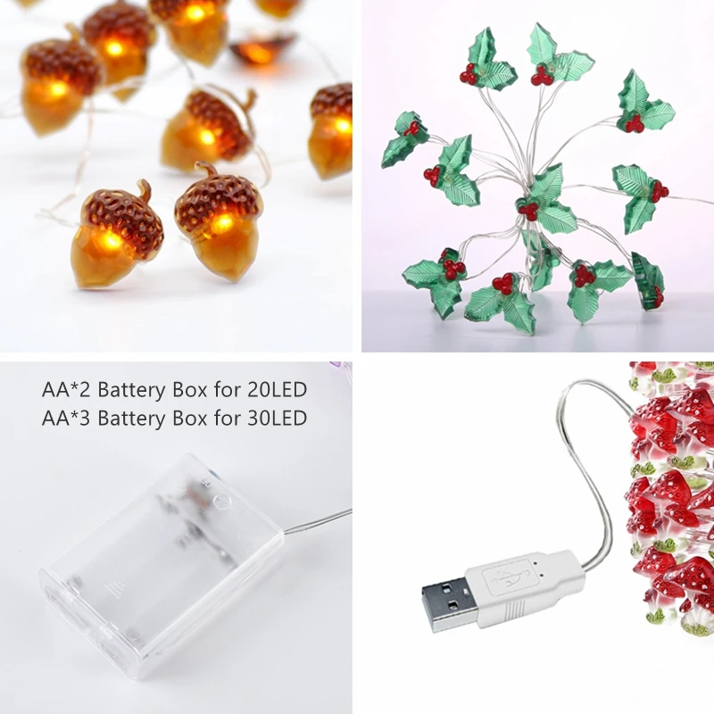 Гирлянда с питанием от USB, 2/3 м