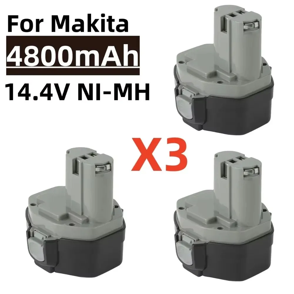 Batteria di ricambio per Makita 14.4V 4800mah Ni MH Batteria ricaricabile per utensili elettrici Batteria PA14 1422,1420, 192600 -1, 628