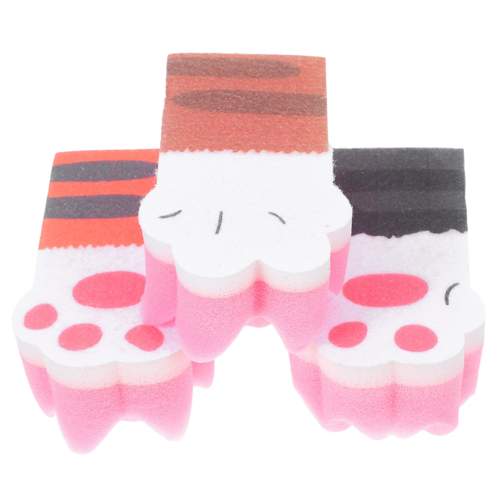 

3Pcs Cat Claw Sponge Thickened Dishwashing Cleaning Supplies Kitchen Non woven Scrubber Effective Housework Assistant