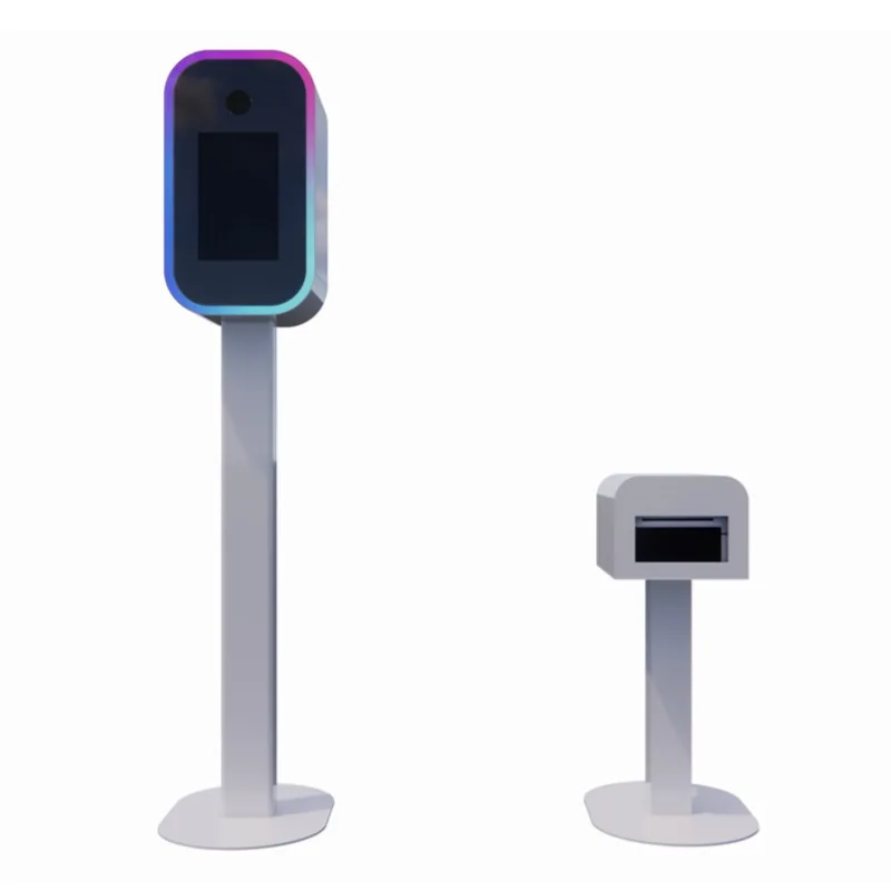 Mirror shot at will AI interactive photo booth multi-functional party portable vertical photo integration