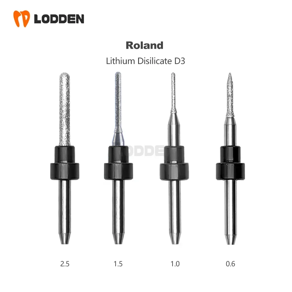 Roland DWX 52D Dental Milling Burs Grinding Dental Grinding Tool For Lithium Disilicate PMMA Zirconia D4 Shank NC Coating length