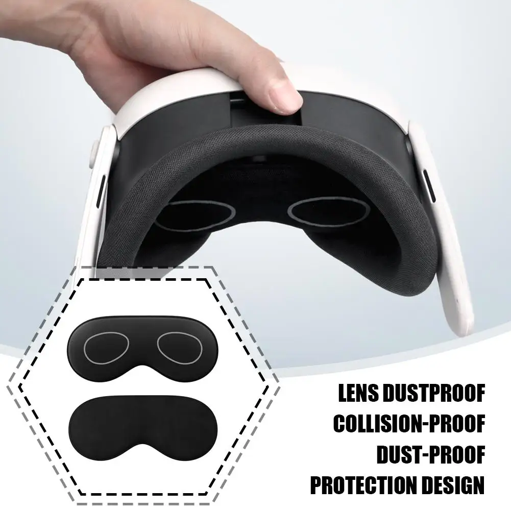 Vr Glasses Lens Protective Cover For Visionpro/quest 3s Lens Dustproof Anti-collision Design Vr Glasses Accessor B3i9