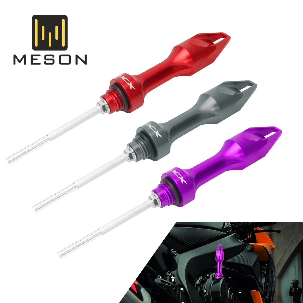 Motorcycle Aluminum Oil Ruler Probe Level Gauge Meter For PCX160 PCX125 PCX150 Motorbike Oil Cap Accessories