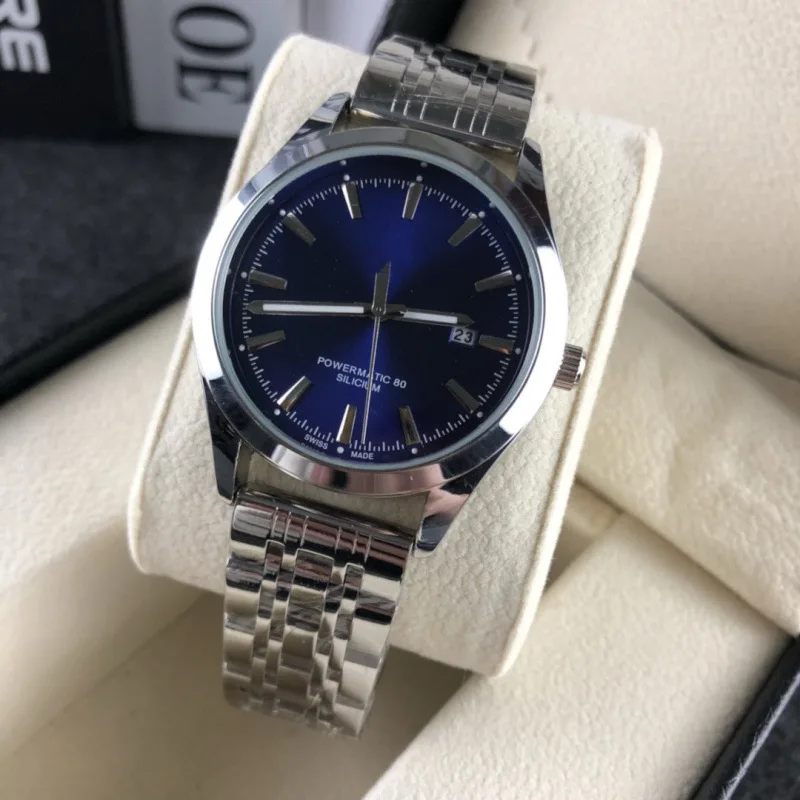 ​ ​ Reloj con calendario de lujo para hombre, movimiento de cuarzo, acero inoxidable, resistente al agua, 100M, indicador de fecha luminoso, informal de negocios, 2025