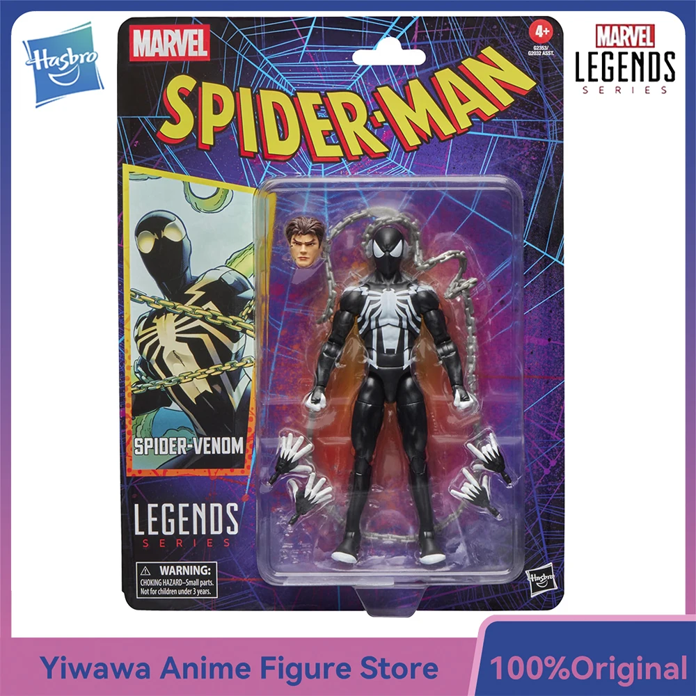 

Original NEW Hasbro Marvel Legends Series Spider-Venom (Spider-Man) 15cm Collectible Retro Comic Action Figure Model Gift Toys