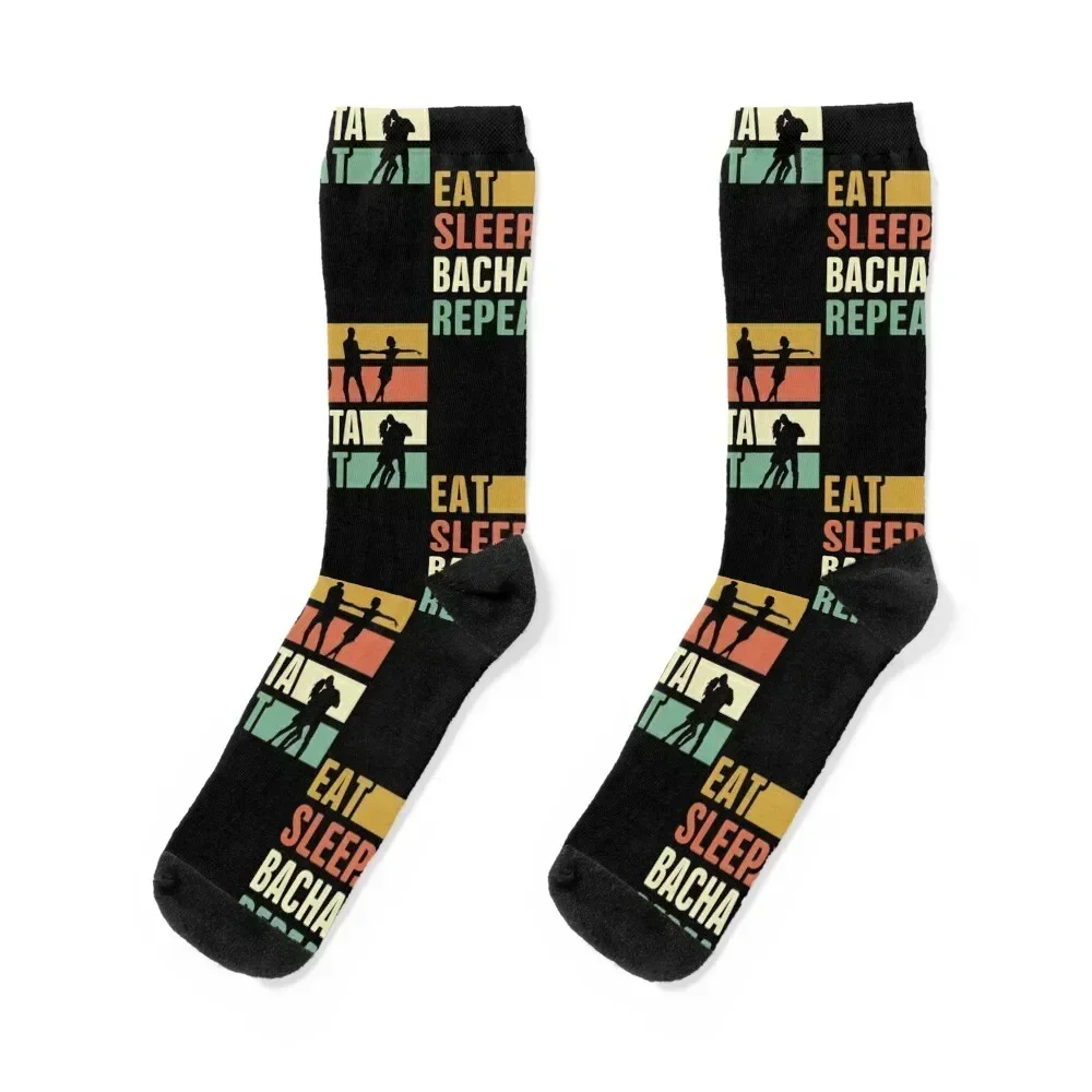 

Eat Sleep Bachata Repeat Socks soccer anti-slip football hiphop shoes Socks Men Women's