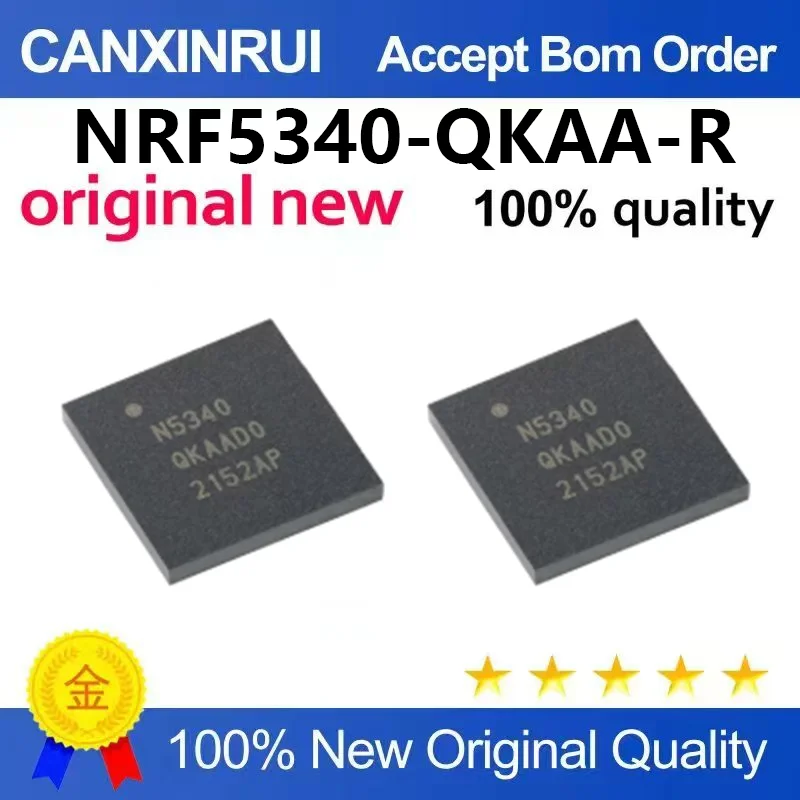 （5pcs-100pcs）Original NRF5340-QKAA-R AQFN-94 dual core Bluetooth 5.2 low-power BLE wireless microcontroller