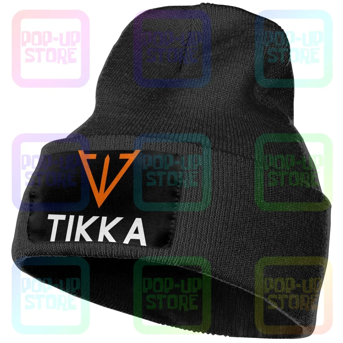 Tikka Logo Second To None Sako Finland Sniper Riffle Firearms Knitted Beanie Hat Beanies Cap Unisex Streetwear