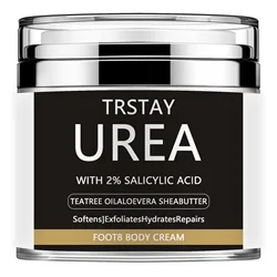 Urea Cream 40 Percent for Feet, Urea Foot Cream for Dry Cracked Heels Feet Knees Elbows, 40% Urea Foot Repair Lotion with 2%