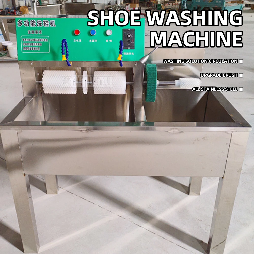 Commercial Semi-Automatic Shoe Washing Machine with Cold And Warm Drying Equipment for Footwear Cleaning
