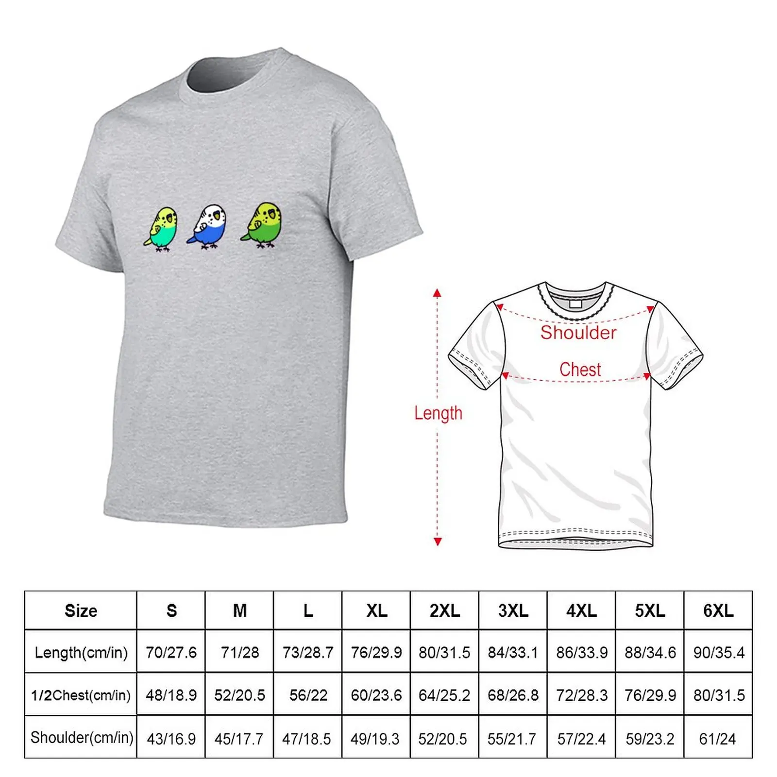 Budgie T-Shirt graphics t shirt funny t shirt mens t shirts pack