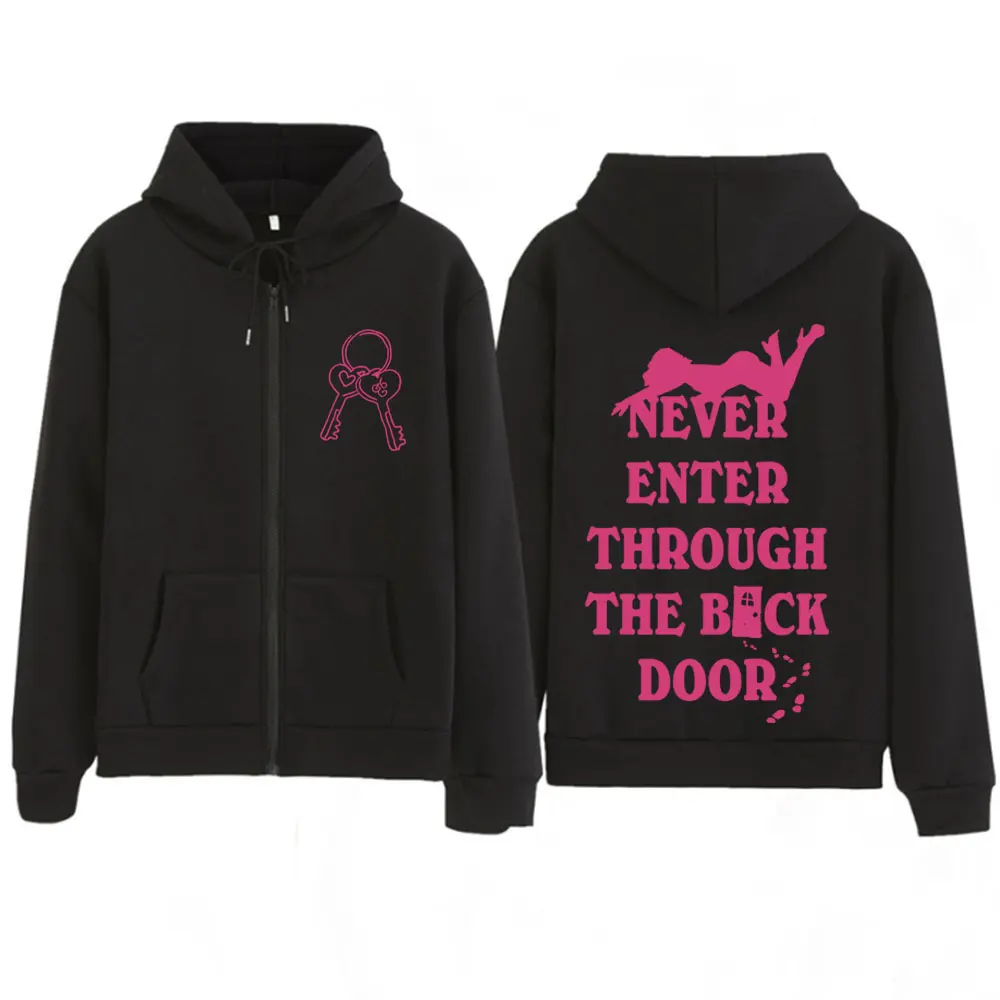 Singer Sabrina Carpenter Tour 2026 Graphic Zipper Hoodie Men Women Fashion Jacket Coat Aesthetic Trendy Loose Zip Up Sweatshirts