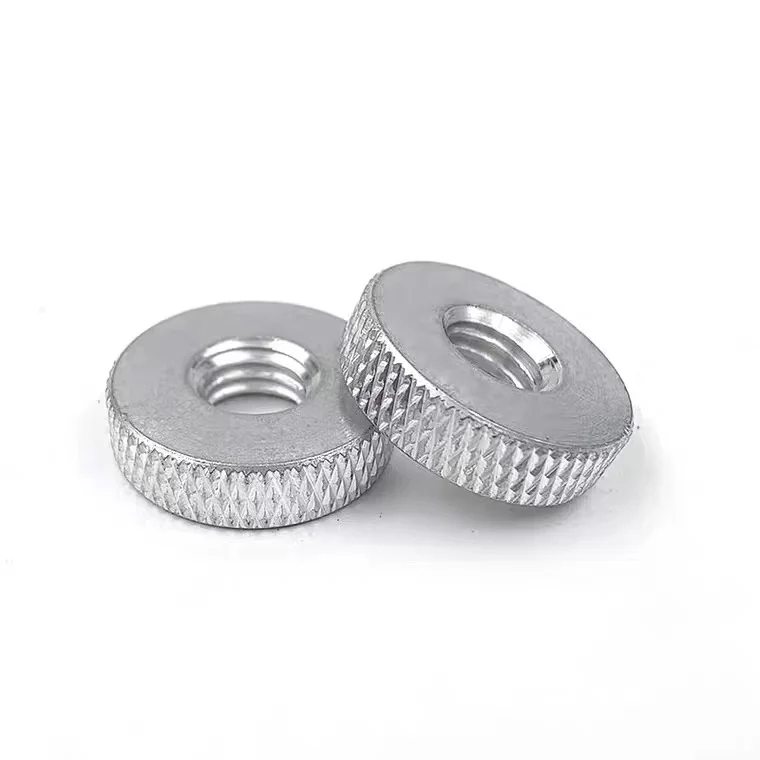 5Pcs 6061 Aluminum Alloy Mesh Knurled Hand Nut Round Knurled Adjusting