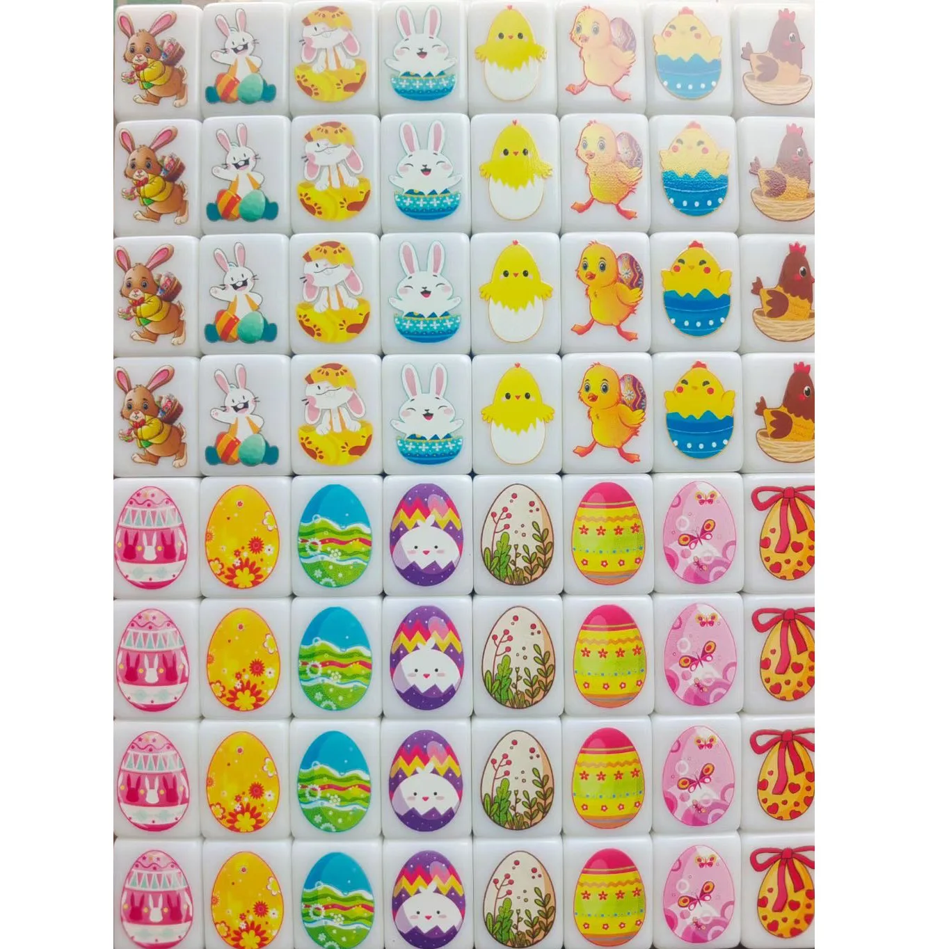 30mm Large Tiles Seaside Escape Sanrio Mahjong Set TikTok Hello Kitty Emj Flag Popular Game Kids Toy Easter Eggs Halloween Gifts