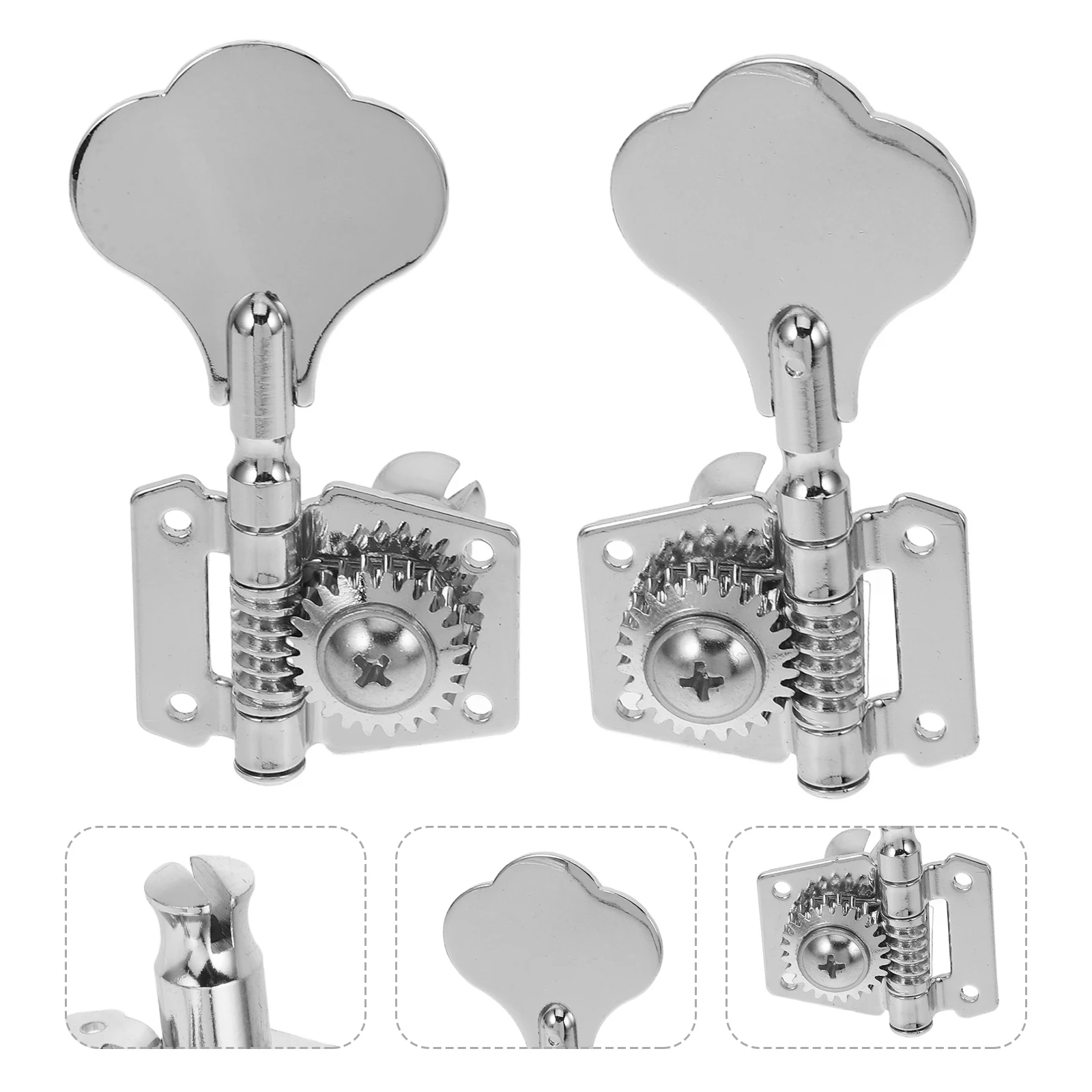 

2 Pcs Guitar Bass Buttons Peg Part Replacement Accessory Tuners Pegs Parts Heads