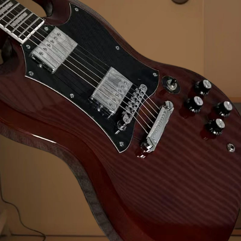 40 Inch Red SGS Mahogany Body Rosewood Fingerboard Electric Guitar Free Shipping Fixed Bridge