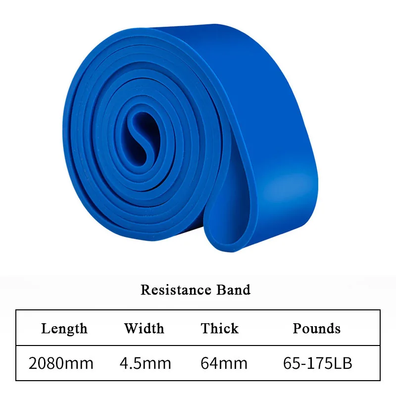Zware weerstandsband Latex elastische riem Pull Up Assist voor Pilates Workout Fitness Home Gym Shape Body Exercise