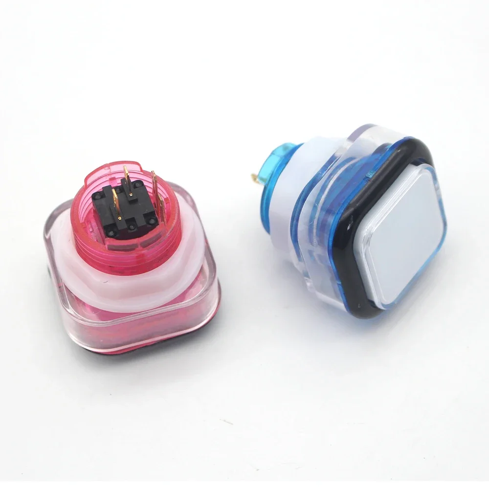 Square LED Illuminated Push Button with Micro Switch, Arcade Machine Game, Video Consoles, 50x50 cm, 35x35 cm, 12V