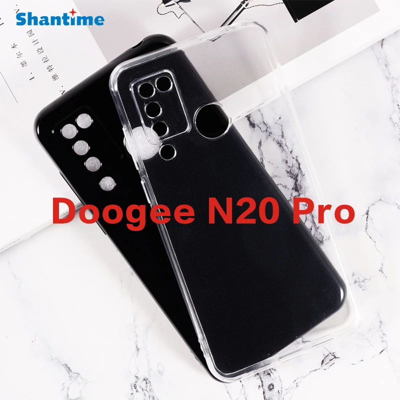 Чехол Для Doogee N20 Pro TPU противоударный резиновый чехол защитный бампер гибкий Корпус Для Doogee N20 Pro