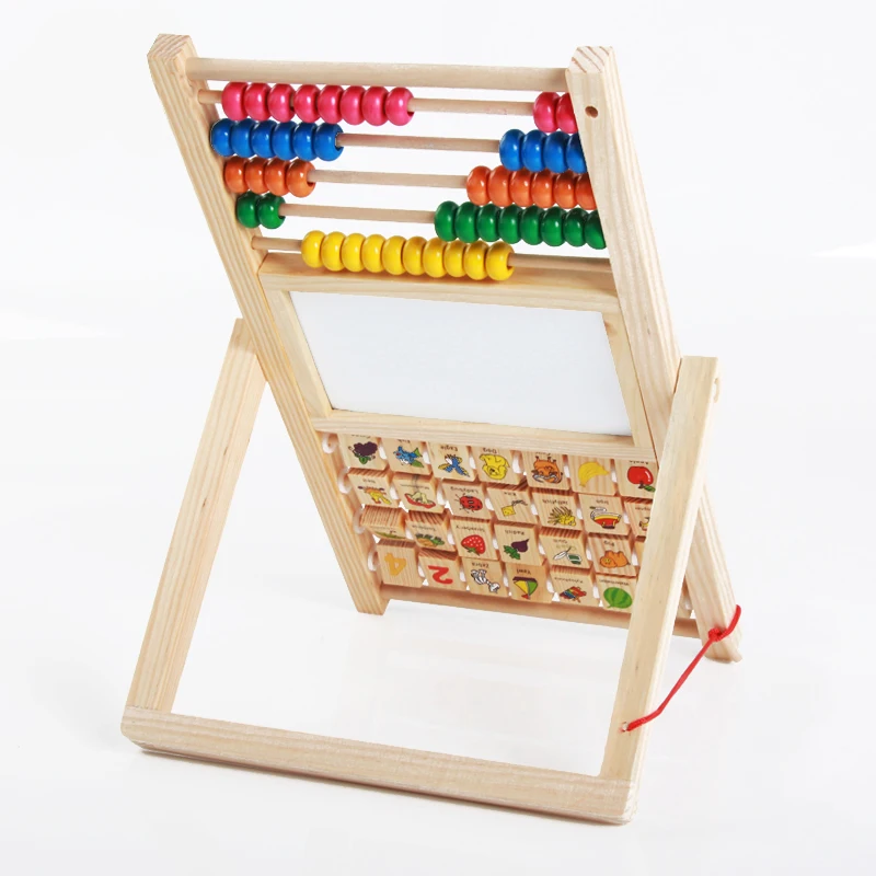 Wooden Abacus Drawing Board Math Toys Montessori Counting Preschool Kids Great Learning Educational Tool Child Mathematical Gift