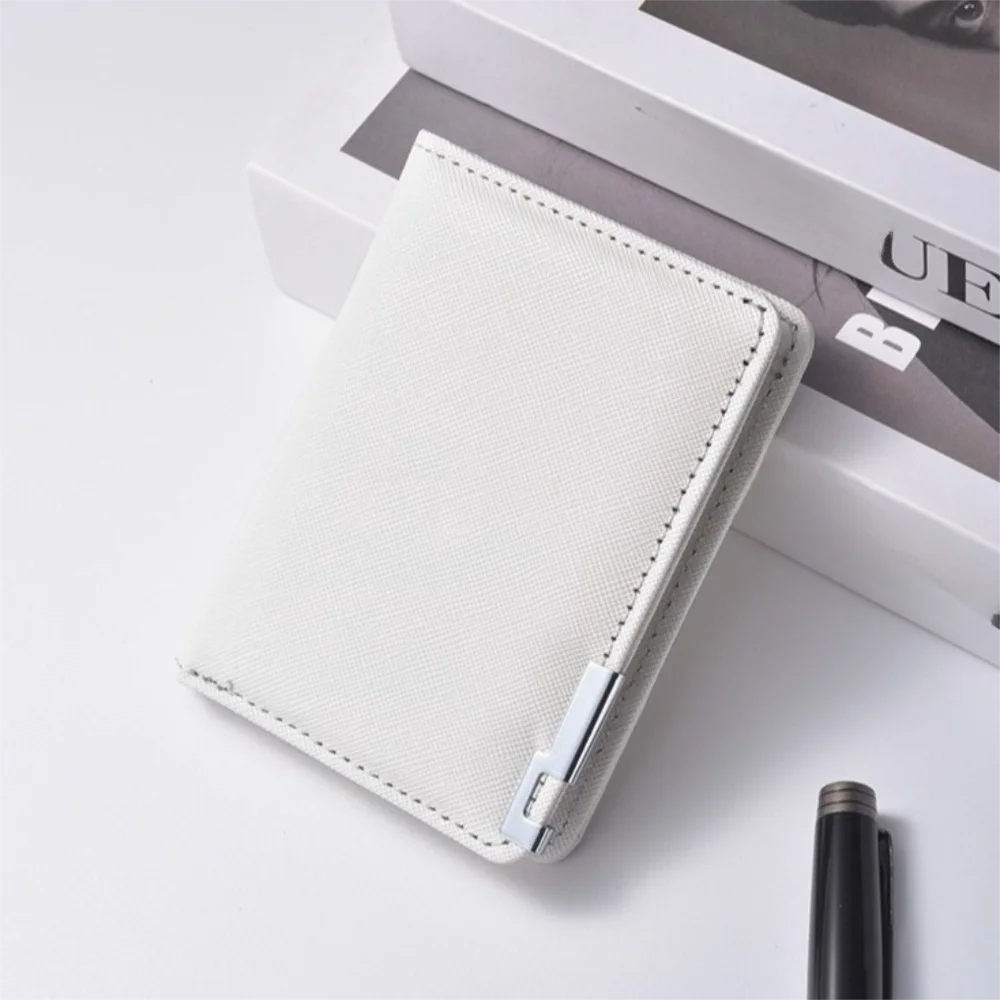 Fashion PU Men's Short Wallet Fold Ultra-thin Male Leather Purse Multi-card Slots Coin Purse Card Holder Travel