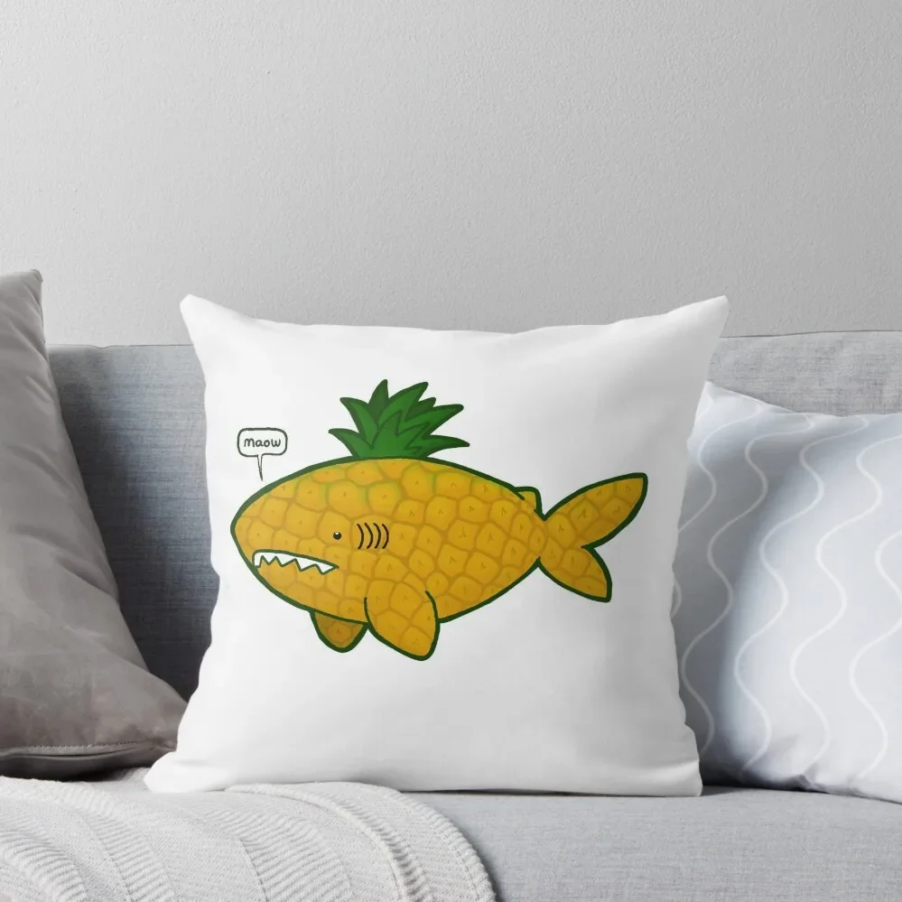 Sheila the Pineapple Shark Throw Pillow Decorative Cover For Living Room Pillow Case Christmas