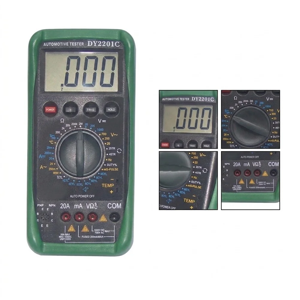 For Narrow Space Operation Automotive Multimeter Data Hold Function Overload Protection For Automotive Wiring Harness