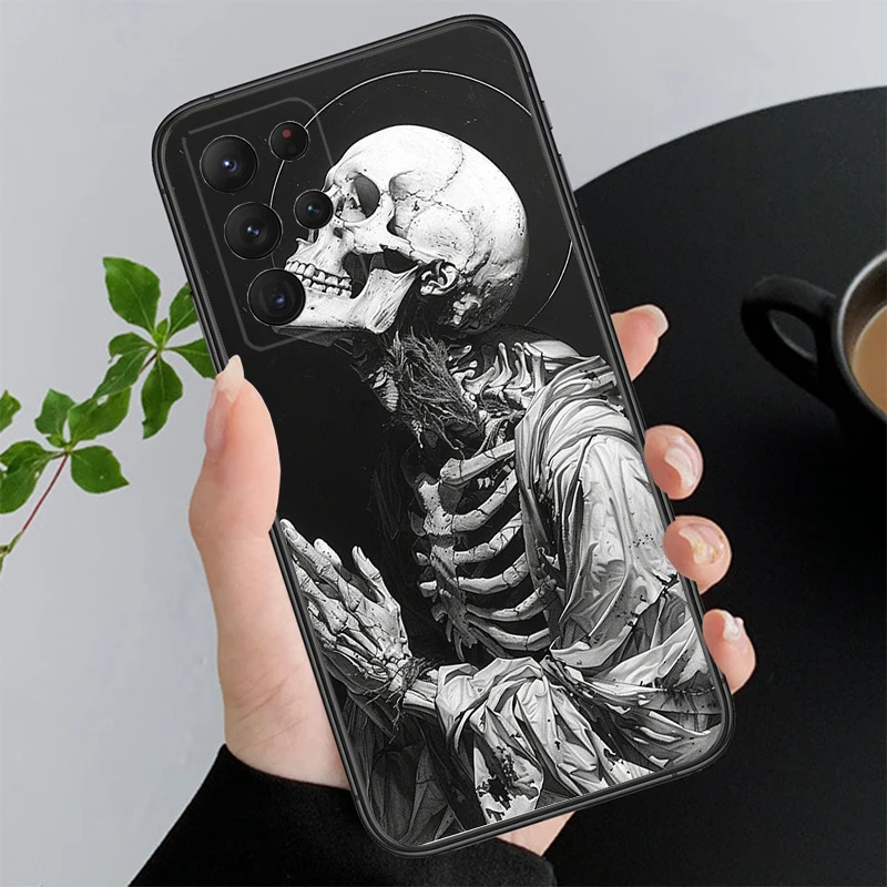 

Skeleton Art Phone Case For Samsung Galaxy A15 A35 A55 A52 A53 A54 A33 A34 A25 A05S A16 A14 A05 A13 M15 M55 M35