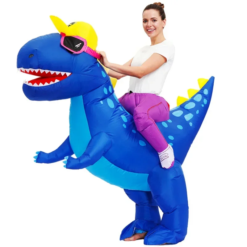 Adult Dinosaur Inflatable Costumes Unicorn Dress Animal Suits Halloween Carnival Funny Party Anime Cosplay Costume for Man Woman