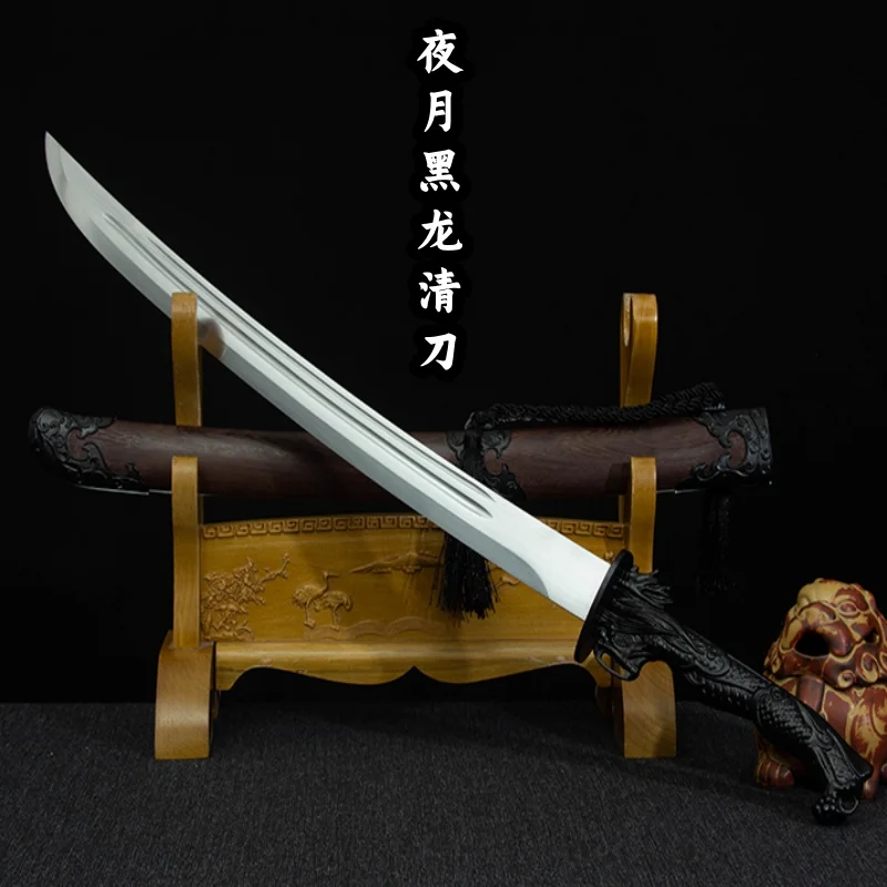 Embroidery Spring Knife,LongquanCity Sword and Blade, Yanling KnifeHigh Manganese Steel, Integrated Collection of Cold Weapons