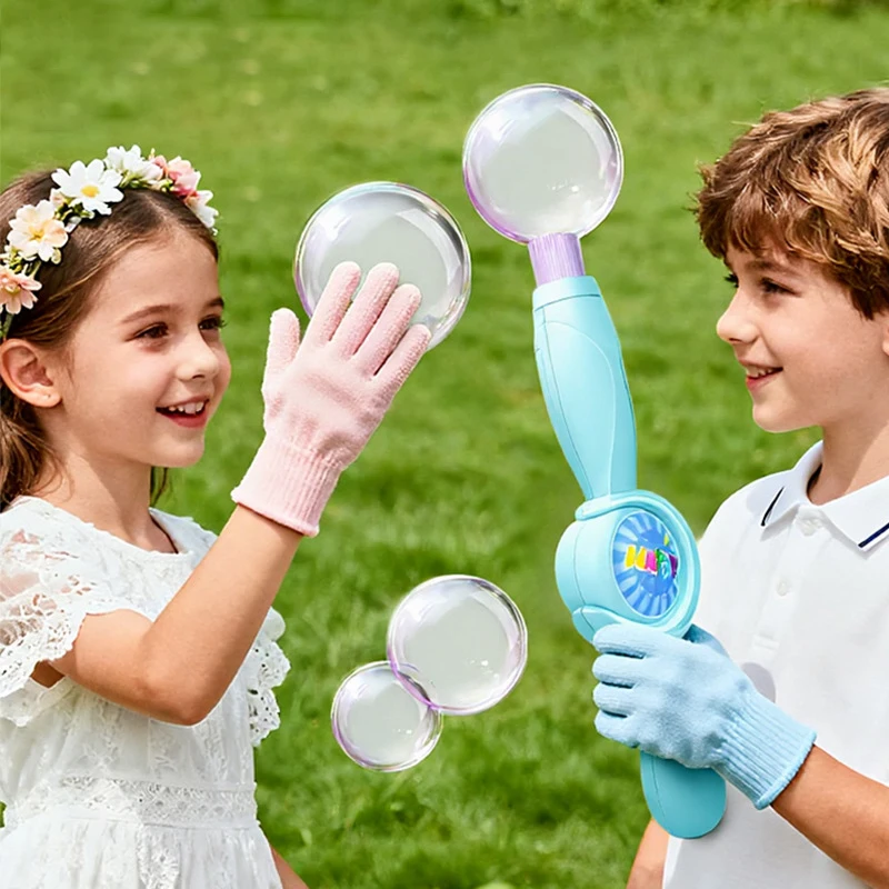 

Машина для выдувания мыльных пузырей с цветной подсветкой, интерактивная палочка для создания пузырей, подарок для детей