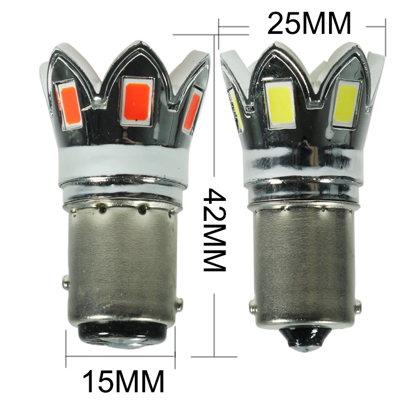 Led Car Interior Lights P21W 1156 BA15S PY21W 1157 BAY15D 12v 24v 3W Auto Turn Signal Lamp Truck Reverse Brake Parking Bulb