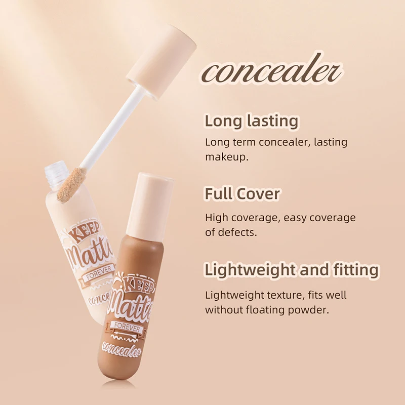 Vloeibare Concealer Stick Foundation Crème 6 Kleur Verwijderen Acne Donkere Cirkel Gezicht Hydraterende Natuurlijke Matte Concealer Crème Make-Up