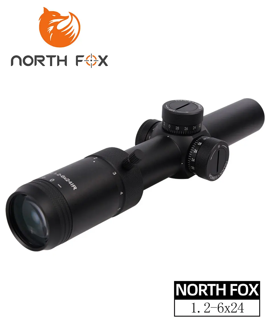 

NORTH FOX 1.2-6x24 Optics Sight For Hunting Tactical Riflescope Sniper airsoft accesories