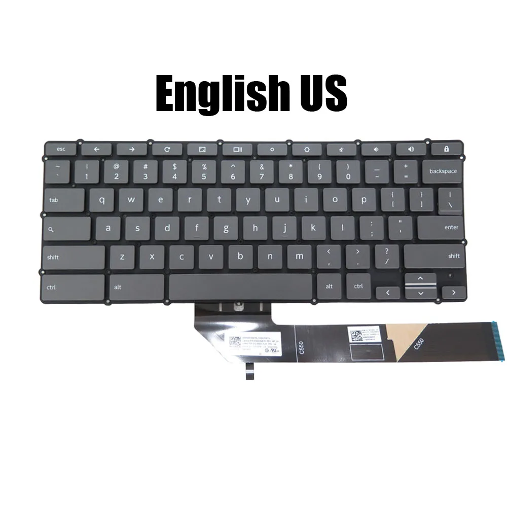 Teclado inglés estadounidense para ordenador portátil Lenovo Flex 5 CB-13IML05 Flex 3 Chrome-11M836 Flex 3 CB-11IGL05 Flex 5 Chromebook-13ITL6 nuevo