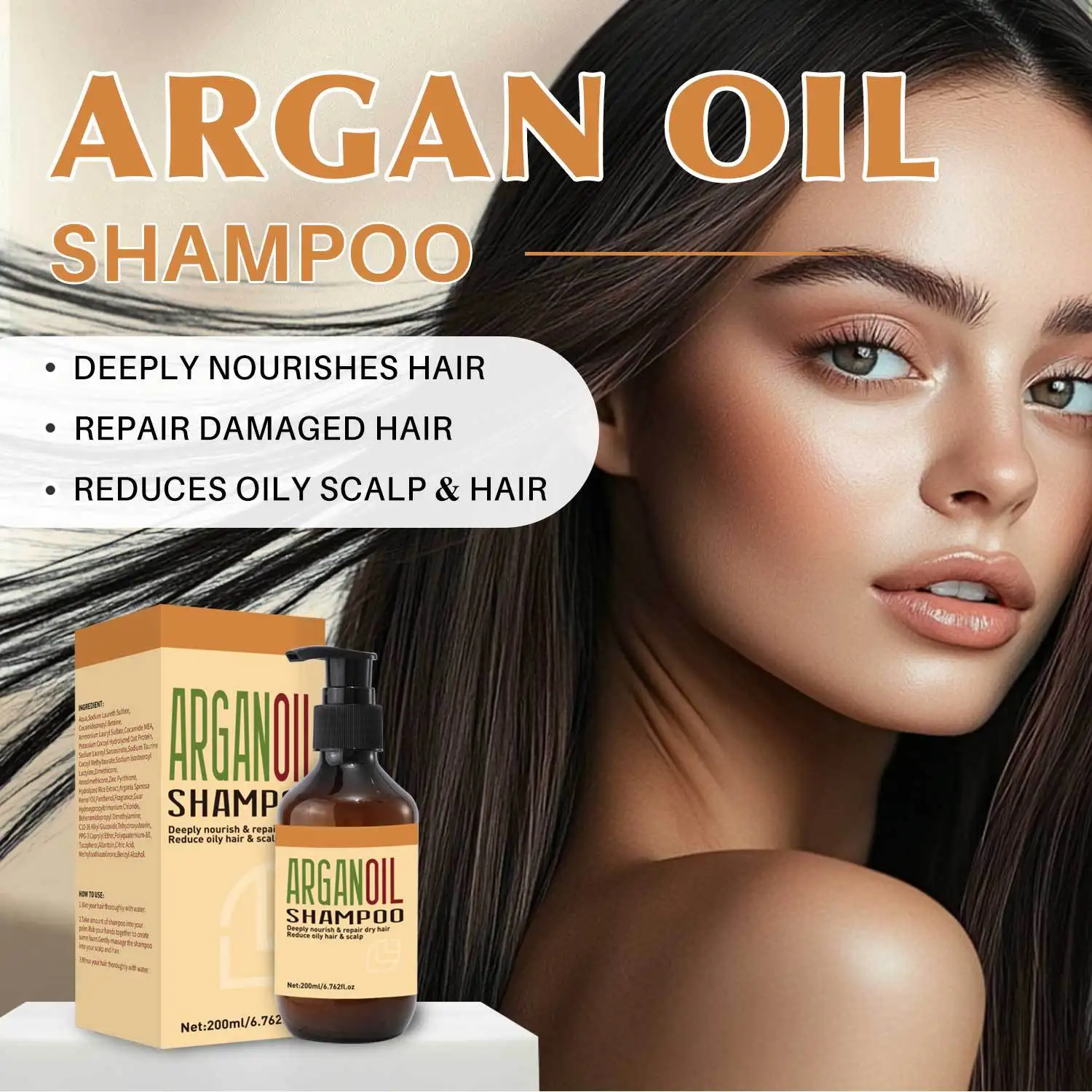 

Hot Slae Lanthome Argan (argan Oil) Shampoo Is Moisturizing and Strong 200ml