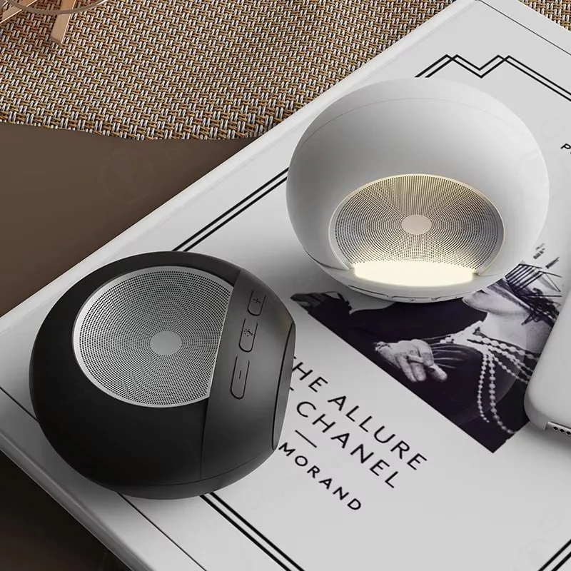 Mini 5.0 Night Light Speaker, Portable Bass Subwoofer, RGB Light, Built-in Battery, Loud Volume, For Home Outdoor
