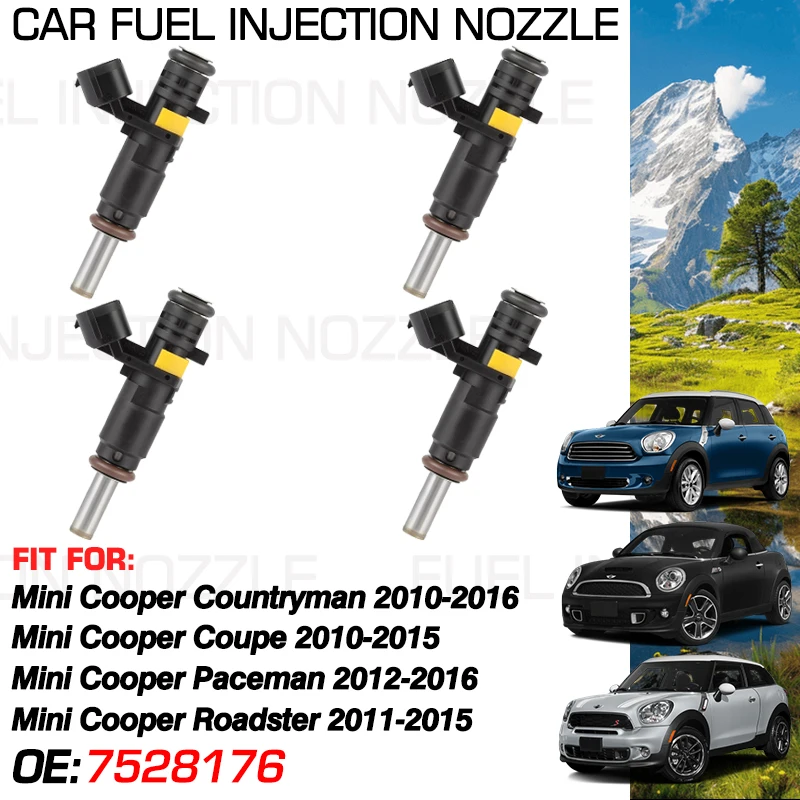 7528176 A2C59517083 for Mini Cooper Countryman R60 Mini Cooper Coupe R58 Mini Cooper Paceman R61 Fuel Injectors Nozzle Injection