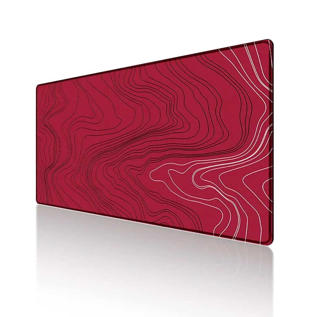 Red Stripe Pattern Mausepad XXL Stripe Mouse Mats Gaming Mat Office Gamer Accessories Keyboard Pad Art Desk Mat Mouse Carpet