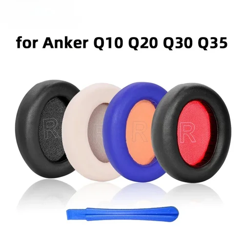 Almohadillas para los oídos Anker Soundcore Life Q10 Q20 Q30 Q35, almohadillas de proteína suave de repuesto, orejeras, funda de cojín para los oídos
