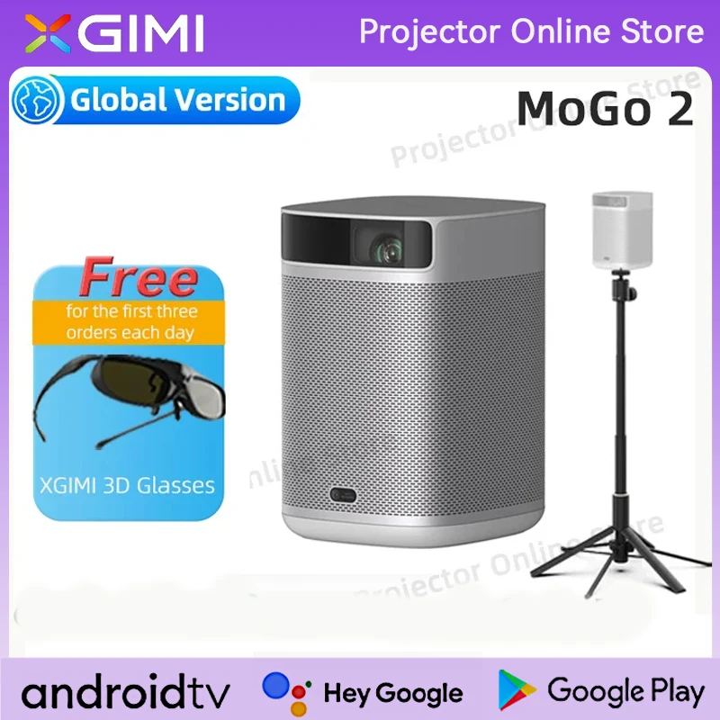 XGIMI Mogo 2 DLP Projector Global Version	Portable projector Cinematic Brilliance On-the-Go 8W Speakers Android TV 11.0 NEW