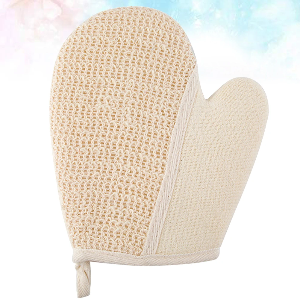 2pcs Exfoliating Gloves Soft Bath Mitts Body Scrubber Remove Dead Skin Back Rub Shower Tool Lightweight Washable Promote Healthy