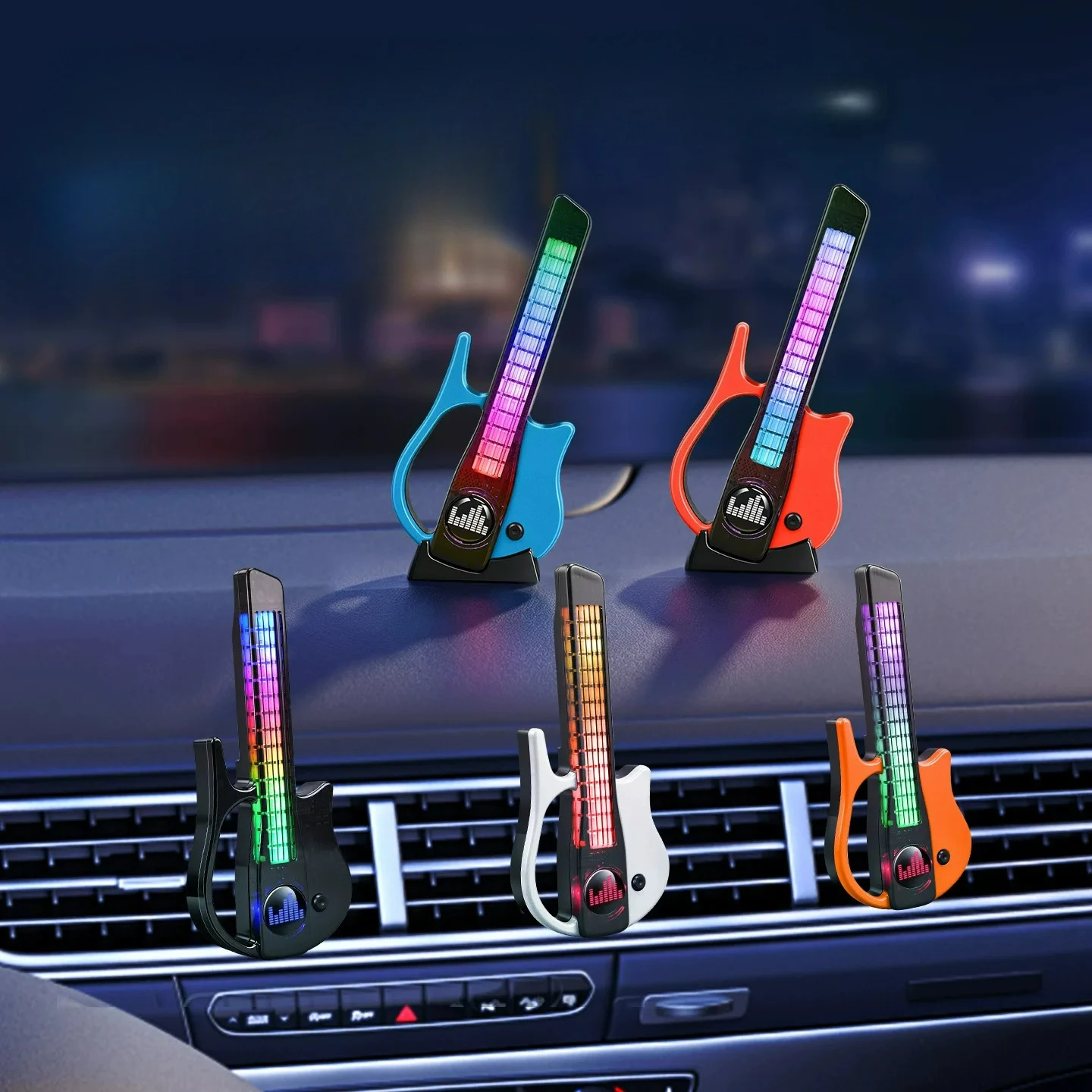 Car Mounted Guitar Design, Aromatherapy Atmosphere Decoration, E-sports Desktop Music, Rhythm and Creative Ornaments