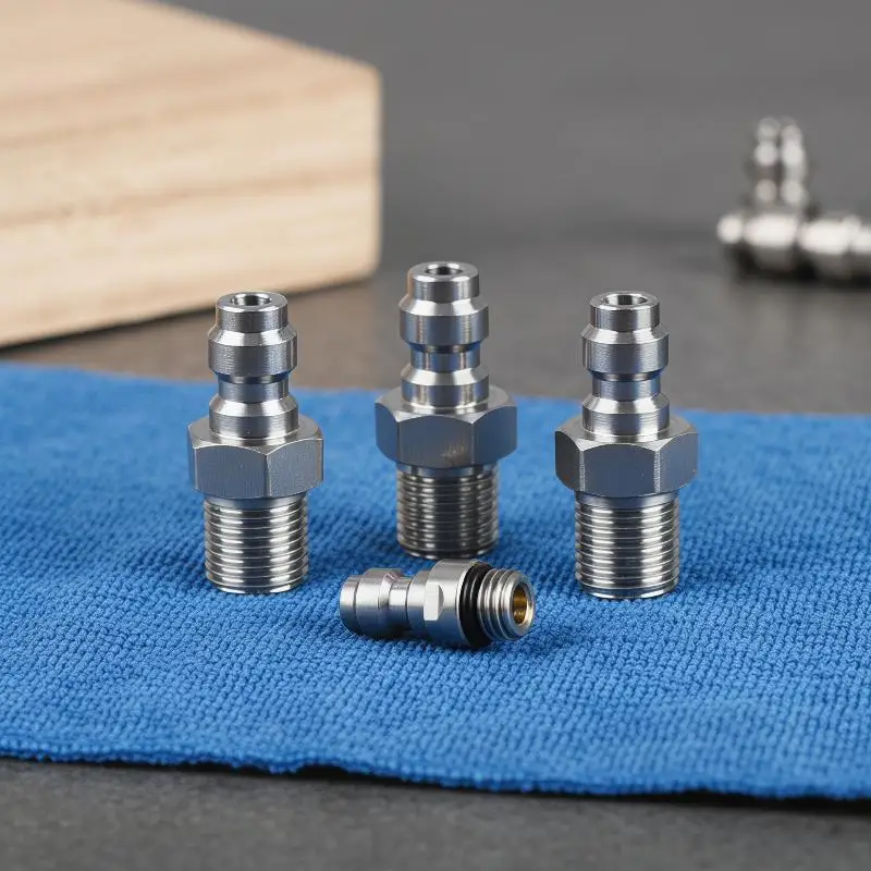1PC Quick Connect Valve For High Pressure Applications Featuring An 8mm Male Connector And M10*1 NPT/BSPP Compatibility