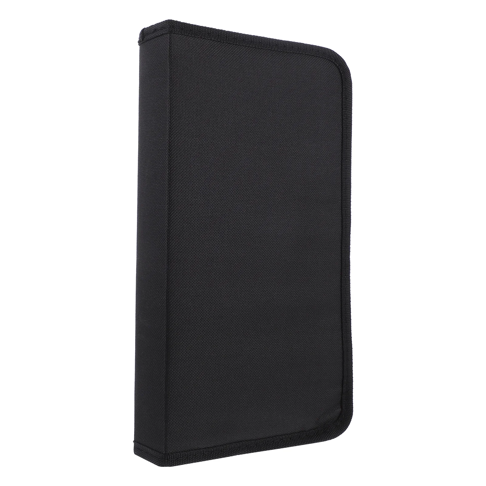 

80 Capacity Cd Storage Bag Oxford Cloth Large Capacity Dvd Holder Zipper Closure Disc Protection Travel Business Trip Car Use Cd