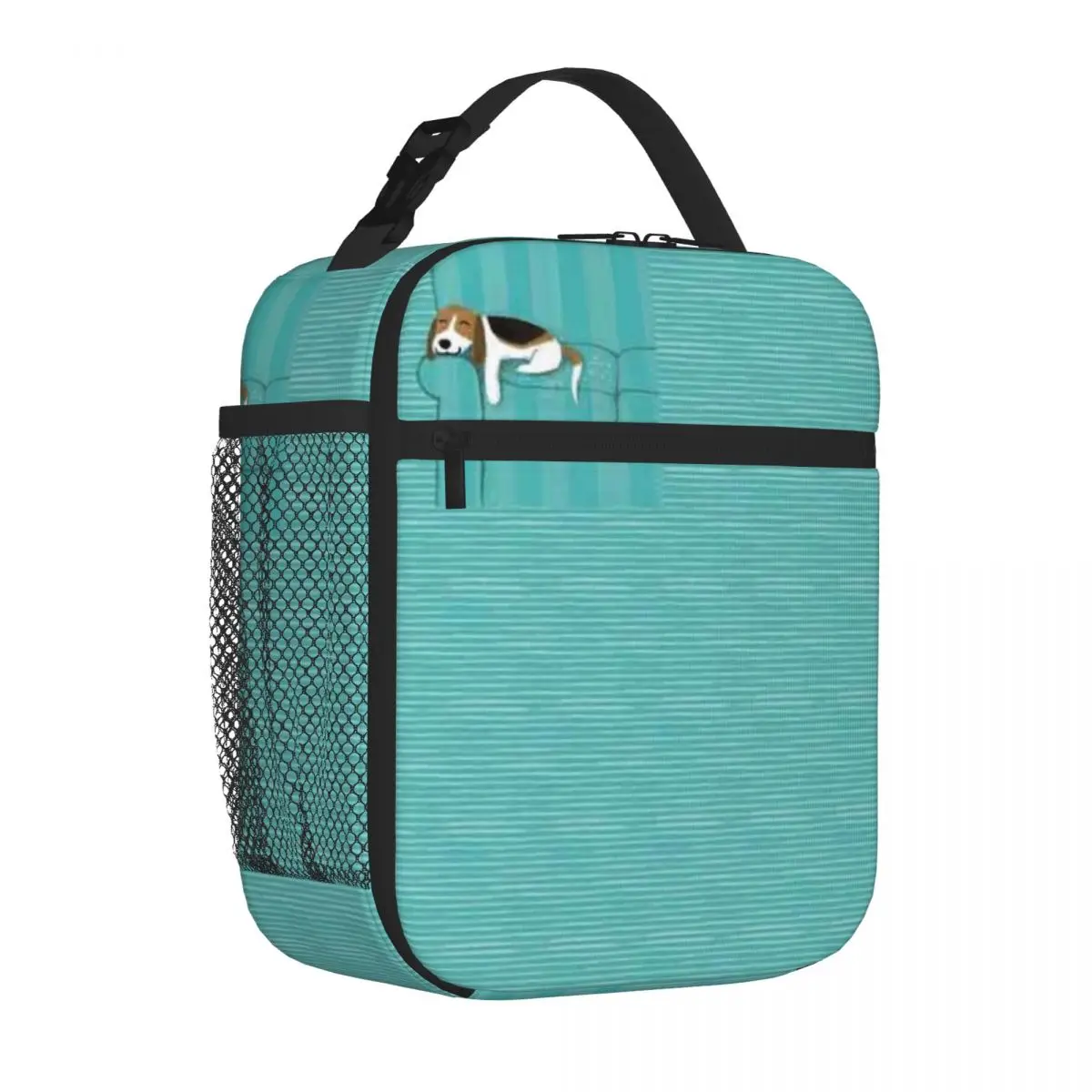 Bestselling Happy Couch Dog Cute Beagle Outdoor Rugged Kids Lunch Bag Festival Outing Travel Lunch Bag