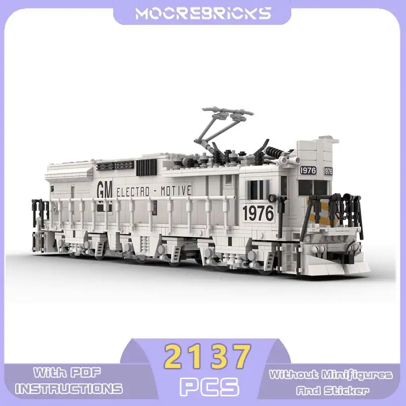 

City Transport Series EMD GM10B Electric Locomotive MOC Building Block Model Technology Bricks Collector Sets Toy Gifts