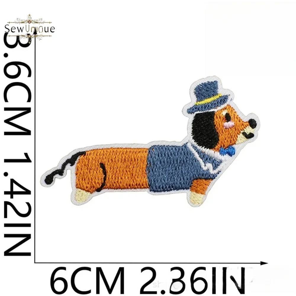 الكورية لطيف الكلب الألماني التطريز القماش ملصق DIY حقيبة فستان جرو التصحيح الكي DIY بها بنفسك لوازم خياطة الملابس #4