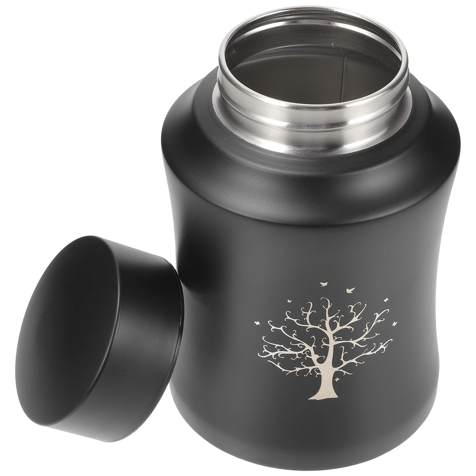 

Pet Urn Memorial Cremation Ashes Container Small Stainless Steel Lightweight Bright Shiny Easy Lid Unscrew Pet Commemorative Dog