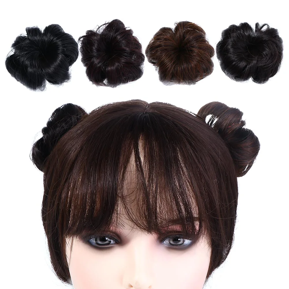 1pc Cute Baby Girls Hair Wigs with Clip Fashion Realistic Fluffy Short Curl Synthetic Wigs Hair Cover Headwear